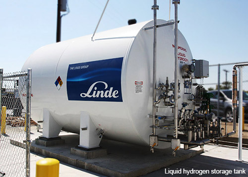 Linde liquid hydrogen storage tank