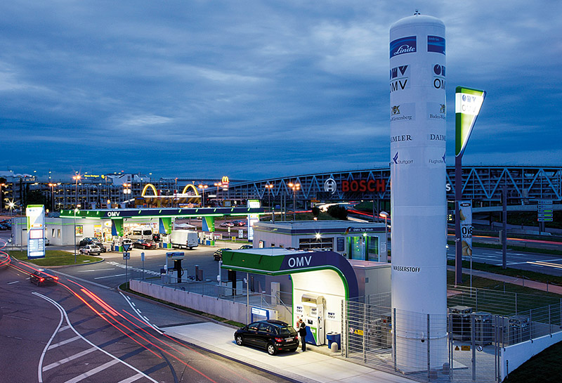 Hydrogen filling station Flughafenstr. (OMV), Stuttgart - Germany