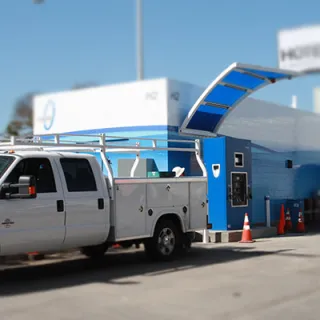 Truck at station